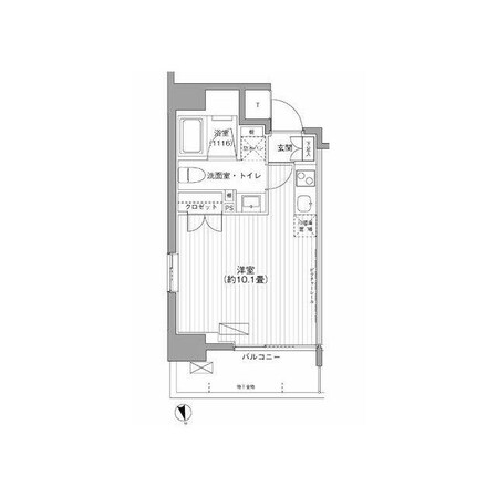コスモリード川崎の物件間取画像